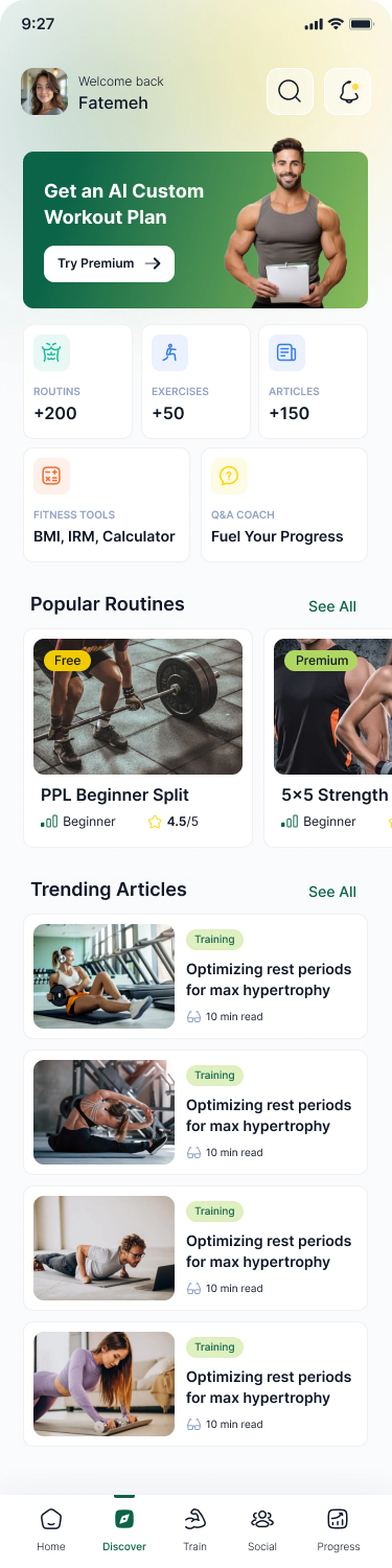 اپلیکیشن WorkoutInGym با برنامه تمرینی هوشمند، کتابخانه حرکات، ابزارهای ورزشی و ثبت پیشرفت